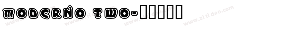 Moderno Two字体转换